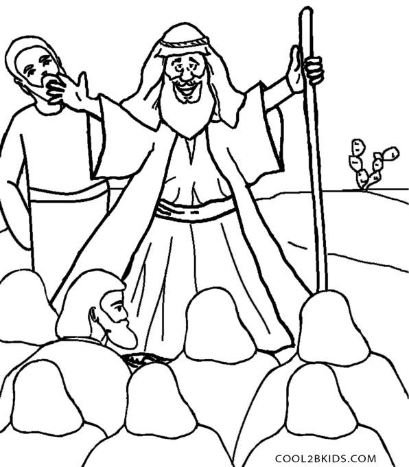 596x680 Printable Moses Coloring Pages For Kids Cool2bkids