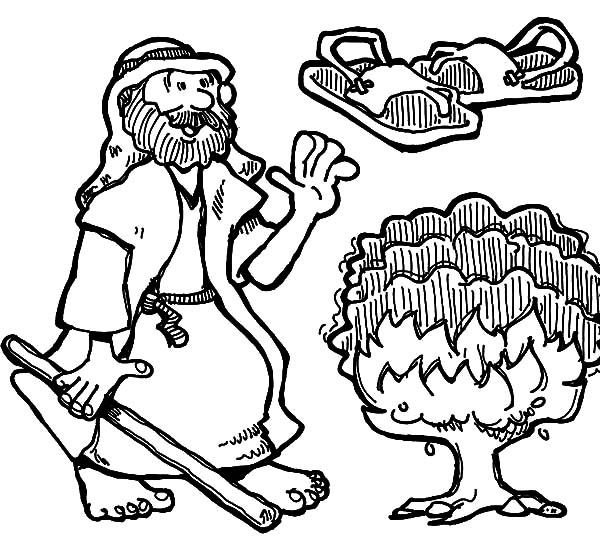 600x544 Burning Bush Moses Netart