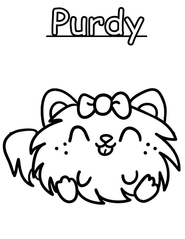 600x776 Moshi Monster Purdy Coloring Pages Color Luna