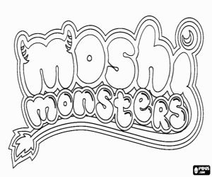 300x250 Moshi Monsters Coloring Pages Printable Games
