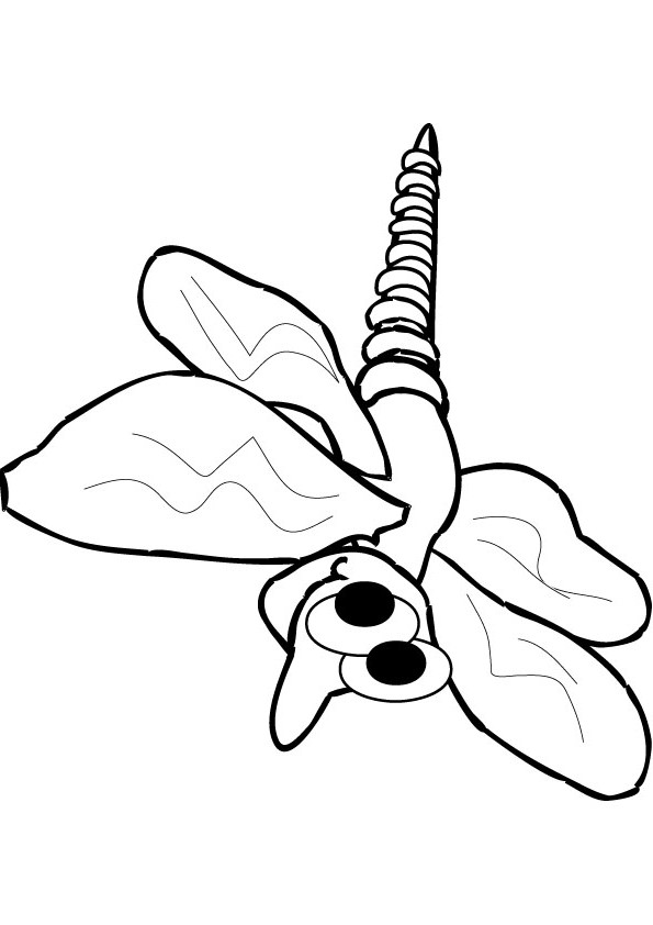595x842 Mosquito Coloring Drawing