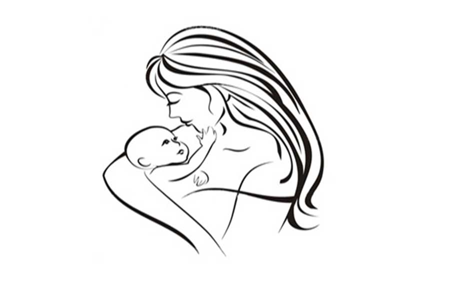 900x583 How To Draw A Mother Holding A Baby
