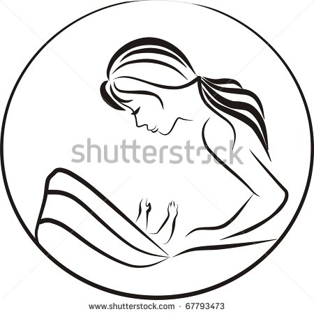 450x450 Mother And Baby Drawing Clipart Panda