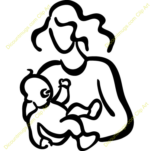 500x500 Mother Baby Clipart