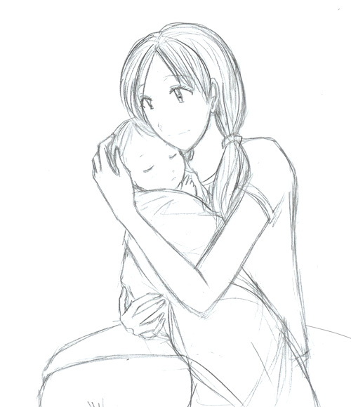 500x580 Mother And Child By Danabobana