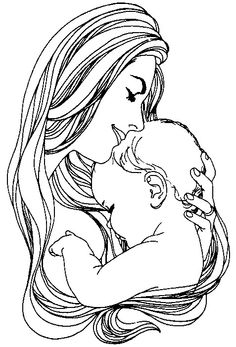 236x347 Photos Mother Holding Baby Drawing,