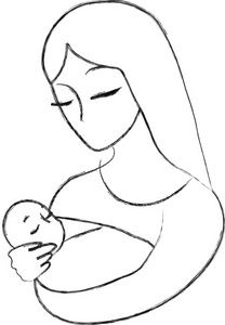208x300 Woman And Baby Clipart Collection