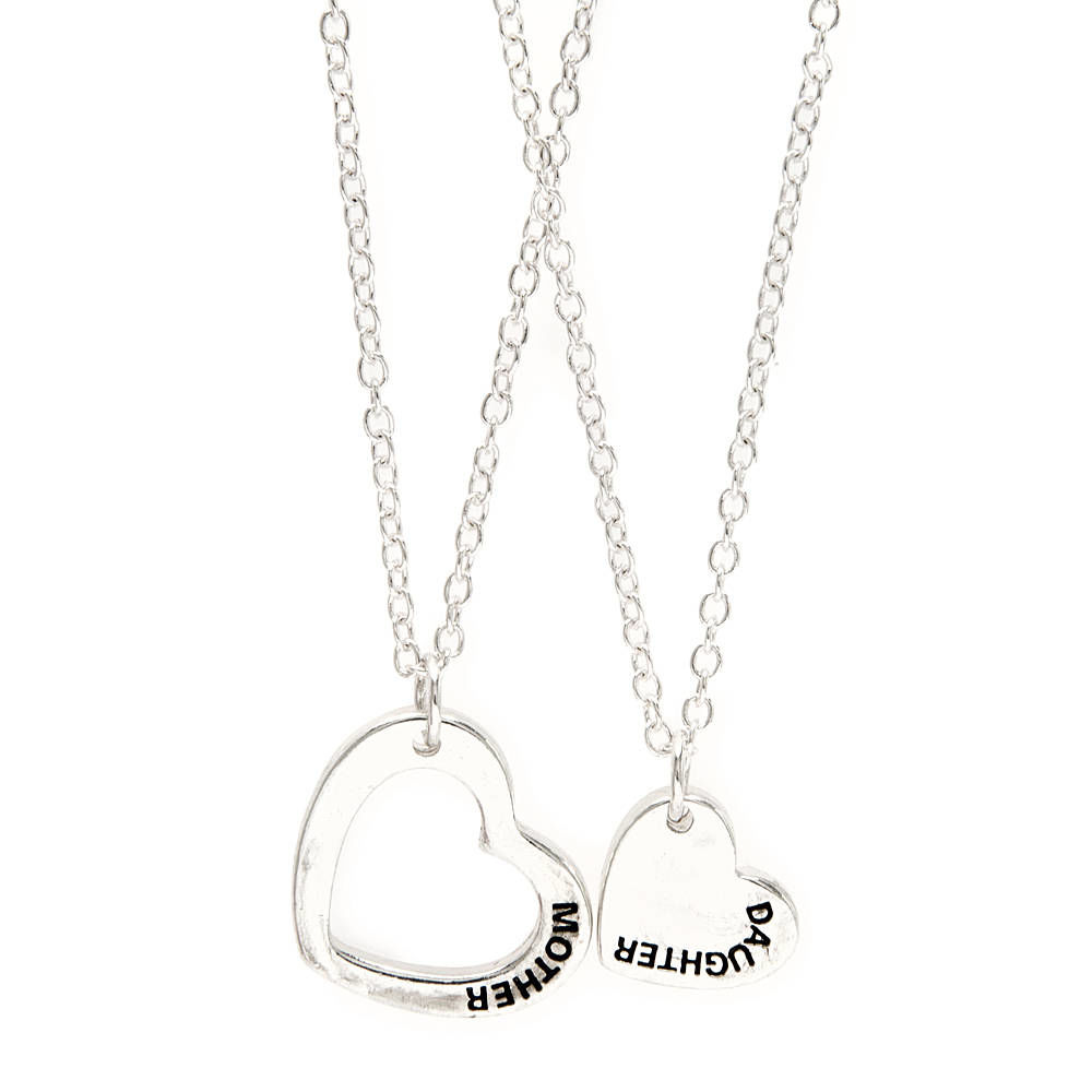 1000x1000 Mother Daughter Heart Pendant Necklaces Claire's Us