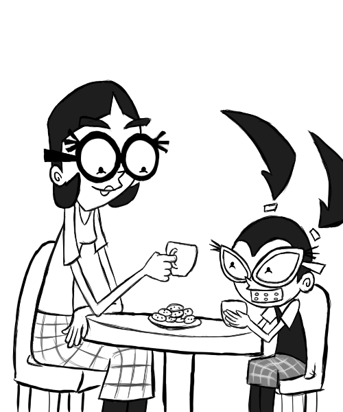 500x600 Mother Daughter Tea Time By Fallenjrblue