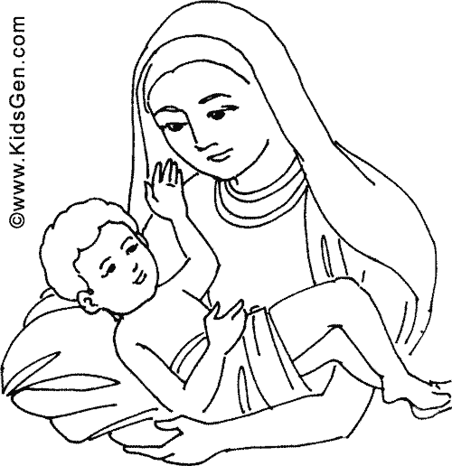 500x516 Mother's Day Images To Color For Kids