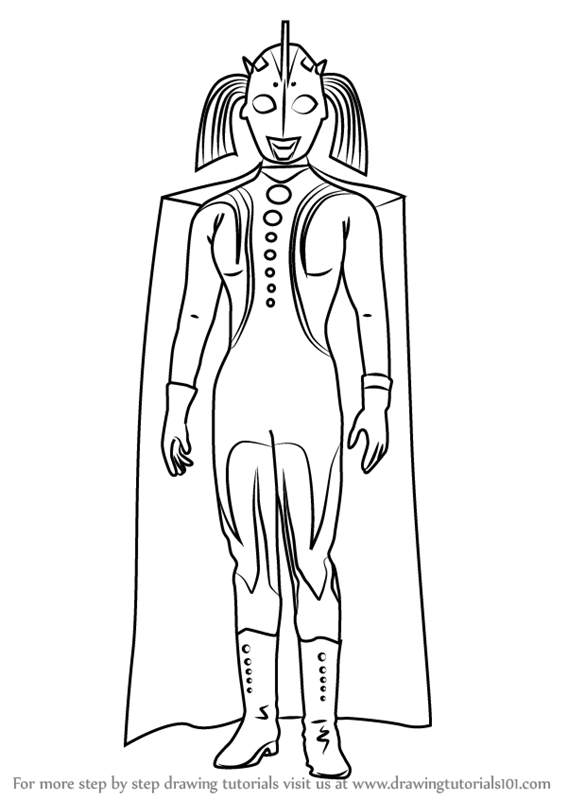 567x800 Learn How To Draw Mother Of Ultra (Ultraman) Step By Step