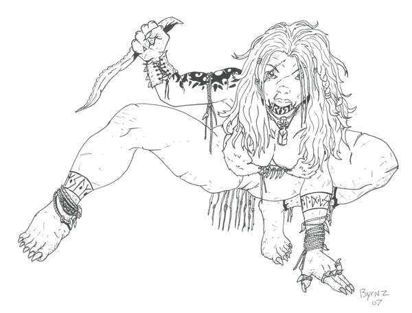 600x456 Grendel's Mother By Gaibhre