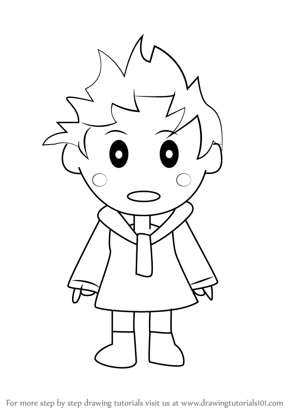 598x844 Learn How To Draw Kumatora From Mother 3 (Mother 3) Step By Step