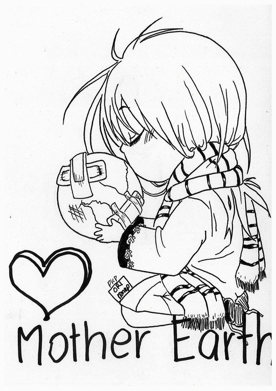 900x1274 Love The Mother Earth By Phikaphi