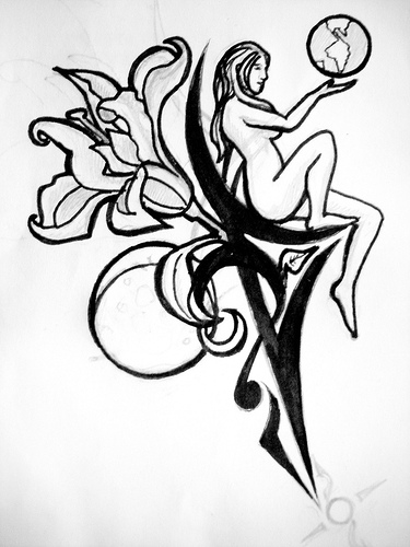 375x500 Mother Earth Sitting On Song Note One Woman's World To Health