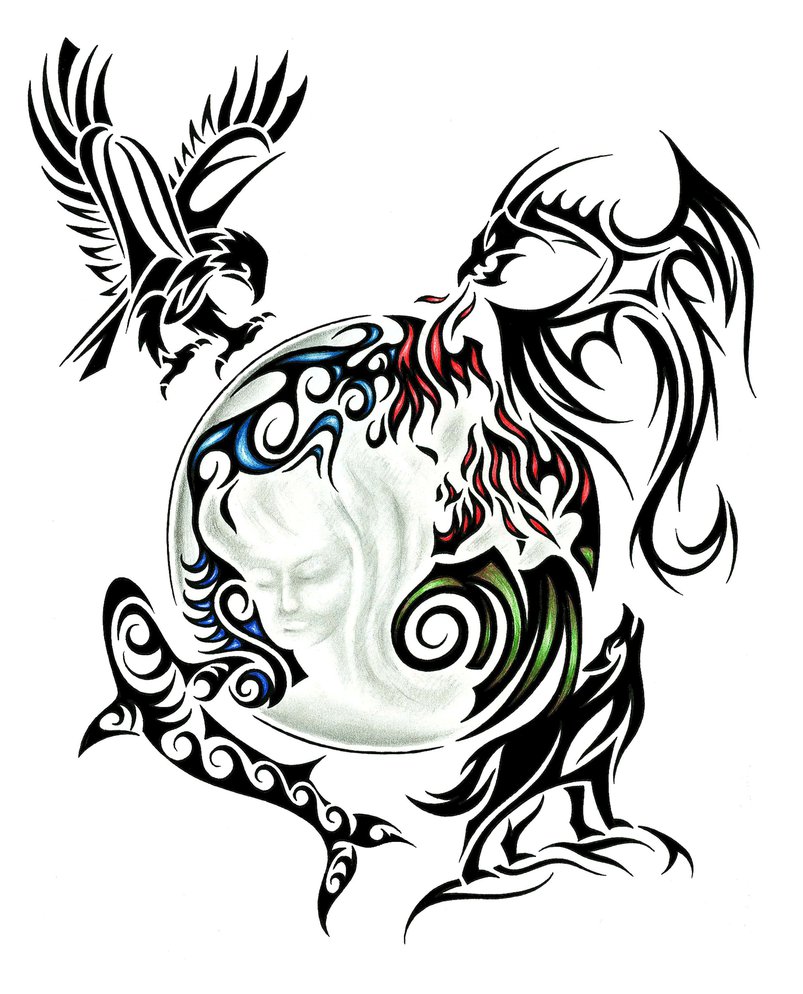 803x994 Tribal Back Tattoo Design By Jsharts On Drawings