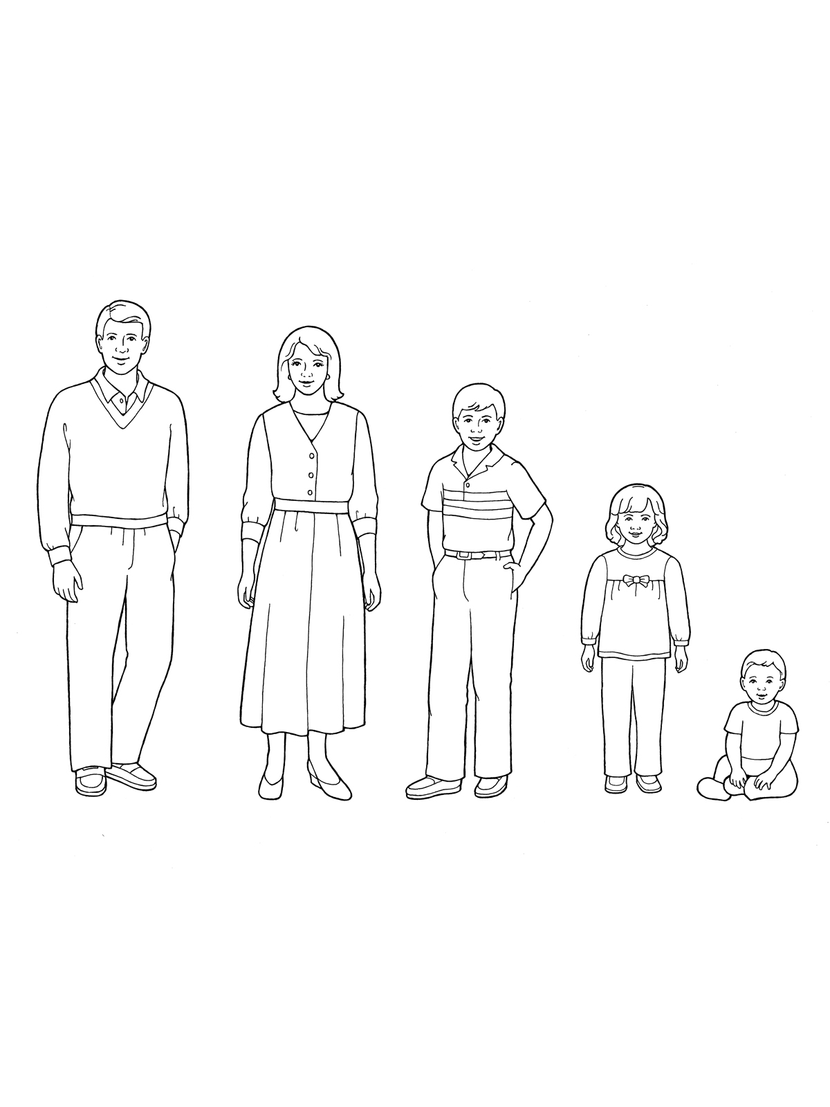 1200x1600 Family Of Five Standing With A Baby Boy Sitting
