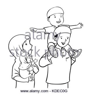 300x320 Happy Muslim Mother And Baby Boy Stock Photo, Royalty Free Image