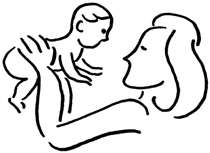 736x539 Mother And Baby Love Clipart