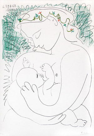 300x434 Picasso, Mother And Child, 1963 I Love