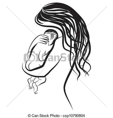 450x470 New Mom Line Drawing For My Future Children Lt3