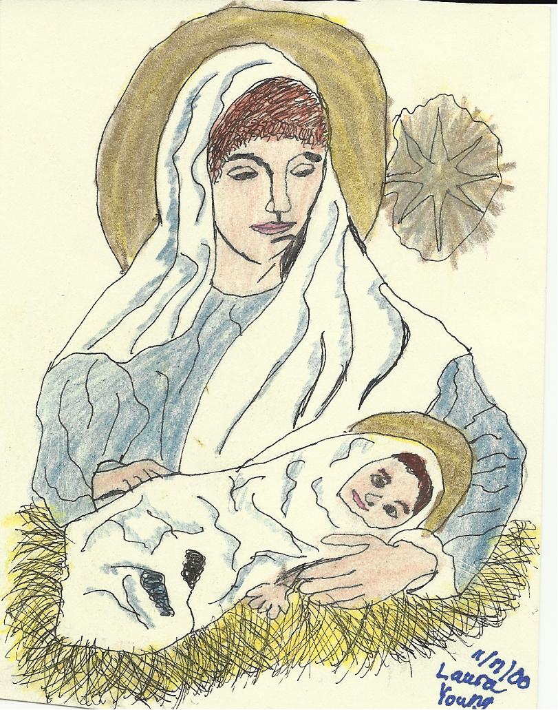 811x1031 Virgin Mary And Baby Jesus By Sudsysoap2006