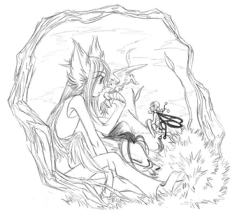 813x733 22. Mother Nature Sketch By Koshou