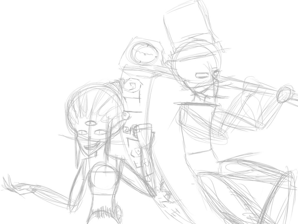 1024x768 Mother Nature And Father Time (Wip) By Kaylagab