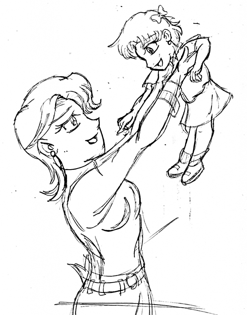 802x1024 Drawing Pictures Of Mother Mother And Baby Drawing