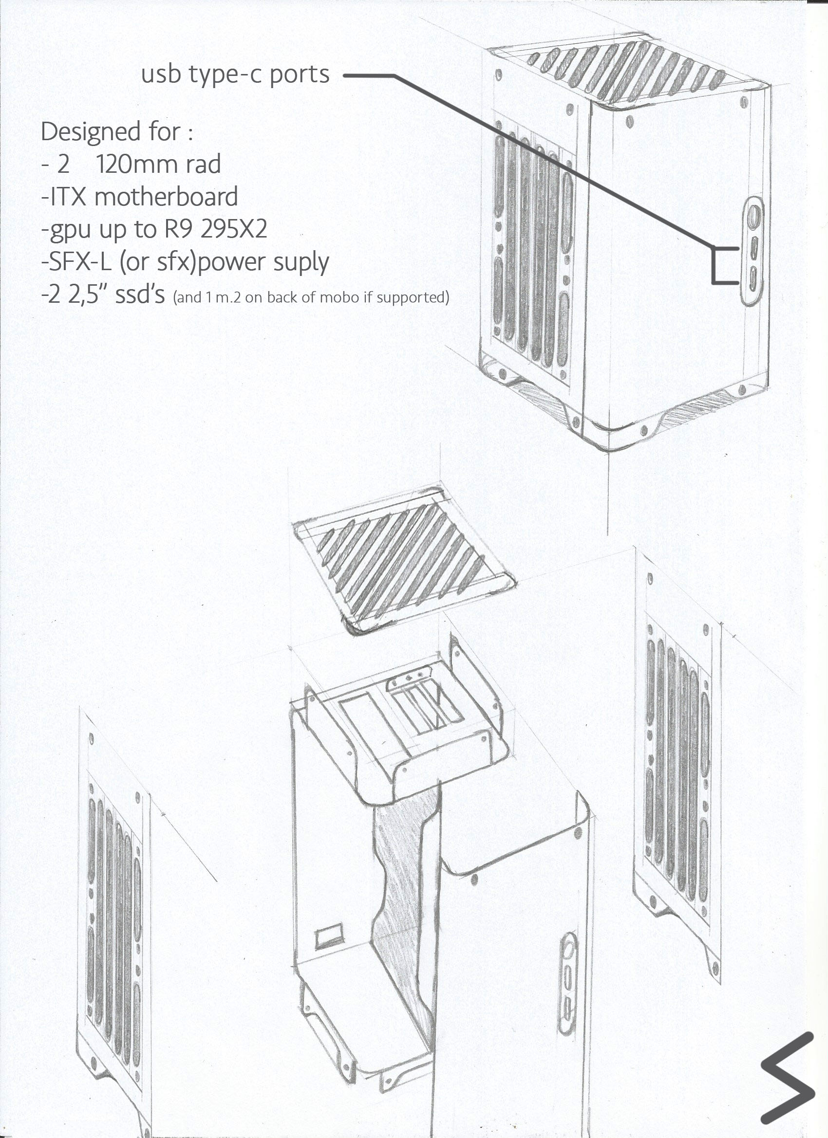 1700x2338 Scratch Build)itx Case Project Tall Boy