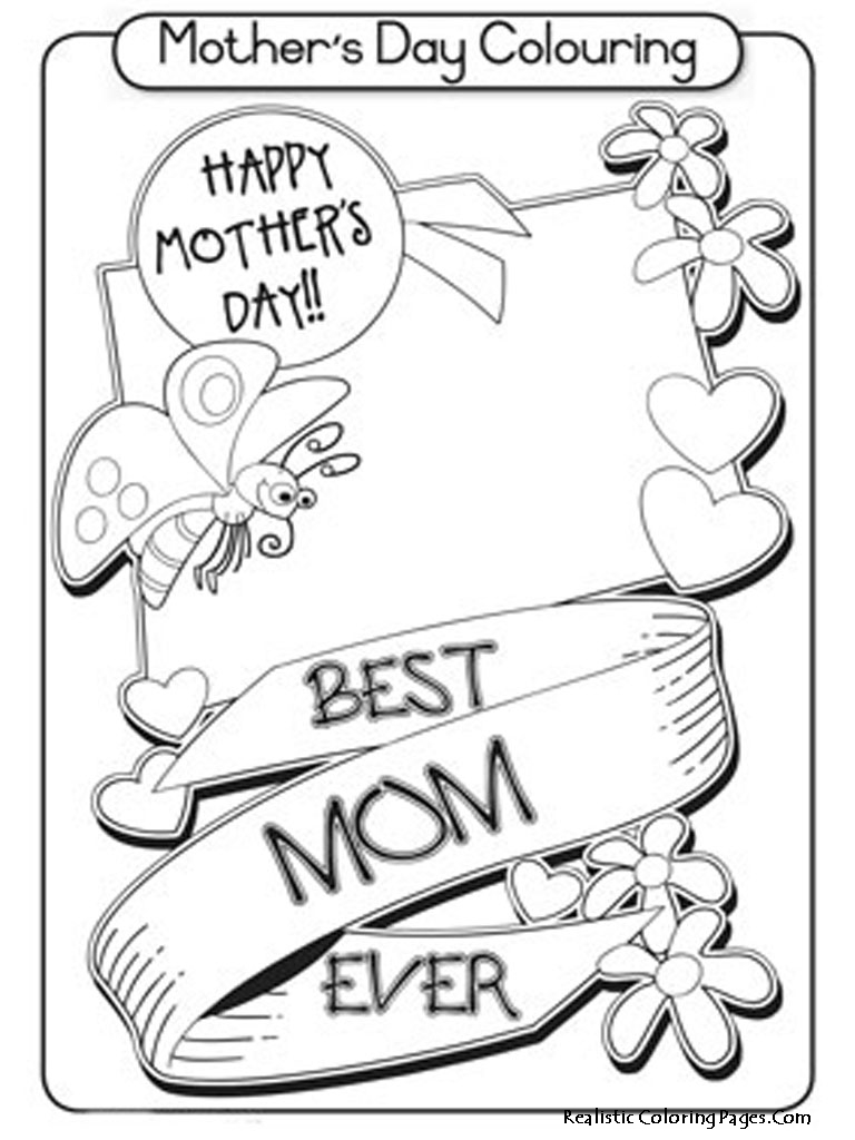 768x1024 Happy Mother's Day Coloring Pages