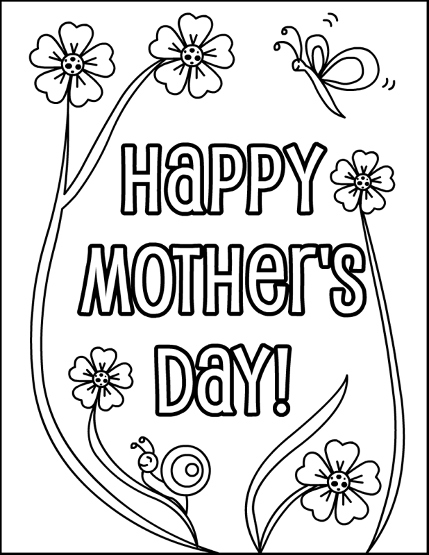 618x800 It's A Mother's Day Coloring Page For Kids! So, Grab Your Crayons