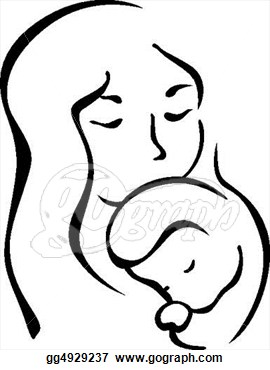 270x370 Mother And Baby Line Drawing Clipart Panda