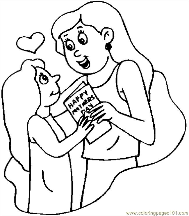 650x742 Happy Mother's Day 4 Coloring Page