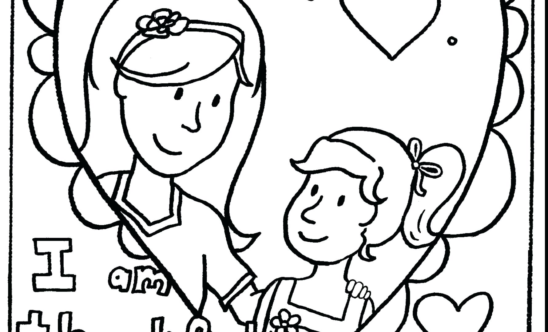 1782x1080 Coloring Mother Coloring Page