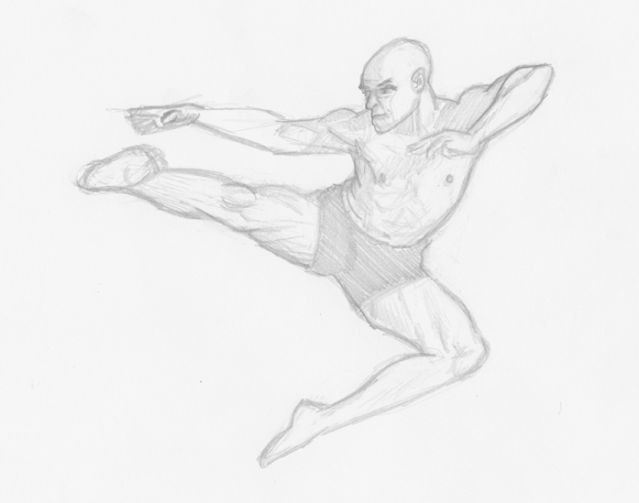 581x457 30 Days Of Draw Day 3 A Figure In Motion 30 Day Thing