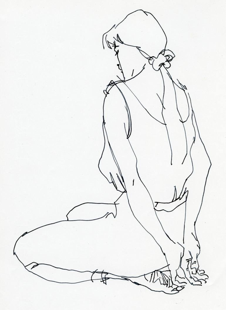 770x1054 Saatchi Art Restrained Motion Drawing By Wimmer Alexandre