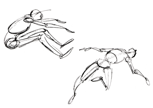 500x353 Skeletal Drawing Method. Find Images Of A Number Of Figures