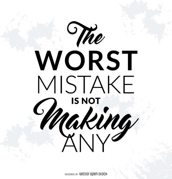 550x570 Motivational Mistake Poster