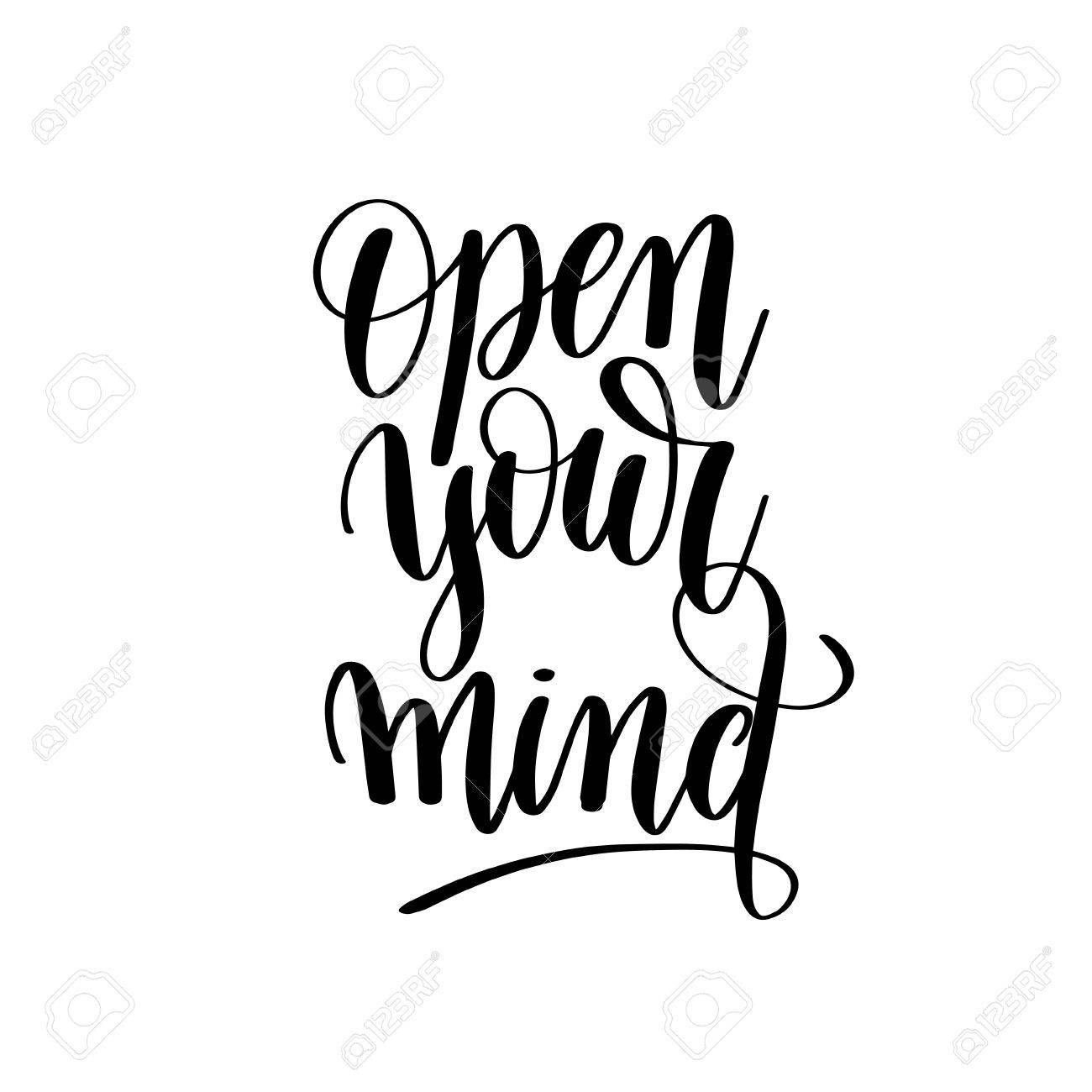 1300x1300 Open Your Mind Black And White Motivational And Inspirational