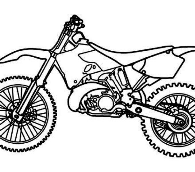 678x600 Printable Dirt Bike Coloring Pages Kids Coloring Page