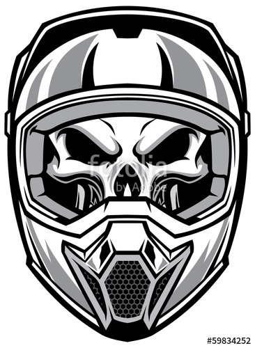 366x500 Skull Wearing Motocross Helmet Stock Image And Royalty Free