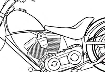 400x277 How To Draw Vehicles Motorcycles