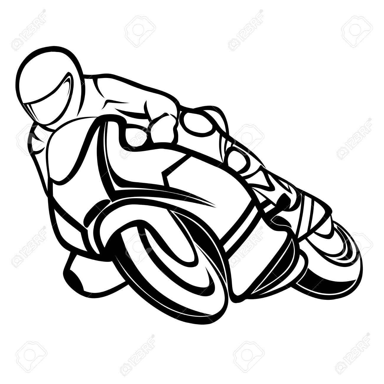 1300x1300 Motorbike Rider Royalty Free Cliparts, Vectors, And Stock