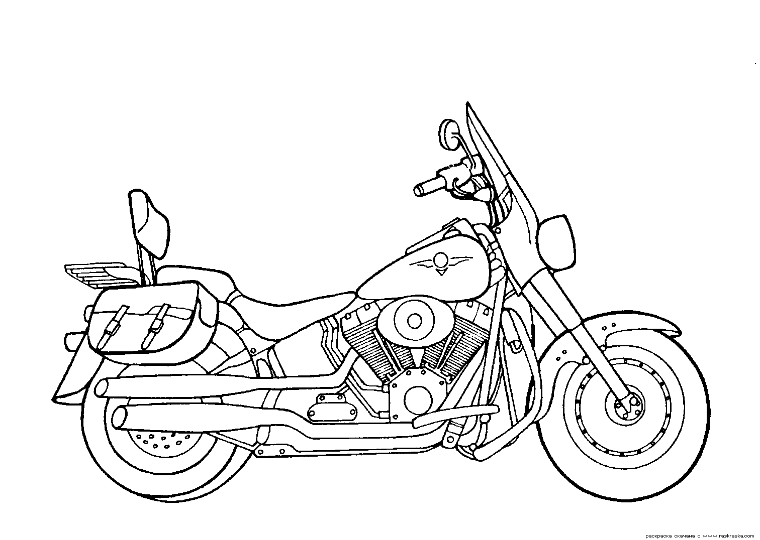1512x1076 Free Printable Motorcycle Coloring Pages For Kids