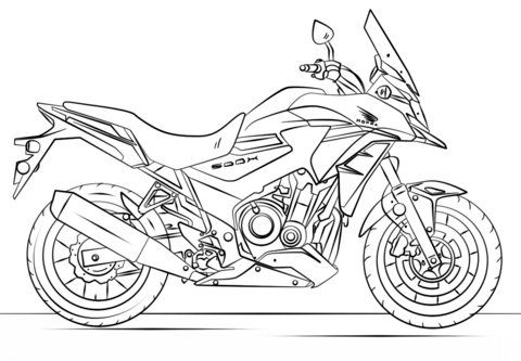 480x333 Honda Motorcycle Coloring Page Free Printable Coloring Pages