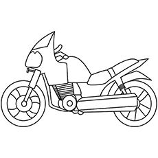 230x230 Motorcycle Coloring Pages