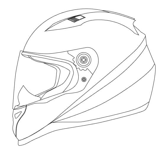 565x523 Draw Realistic Motorbike Helmet With Photoshop And Illustrator