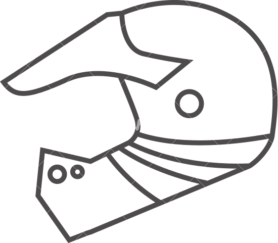 550x481 Outline Icon Motorcycle Helmet