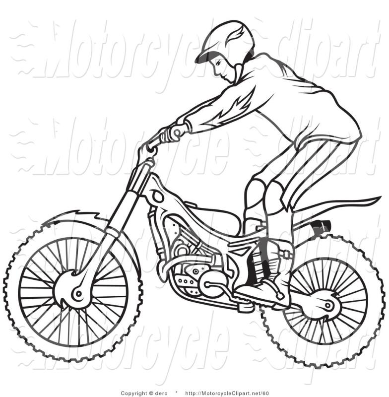 784x800 Motorcycle Outline Clip Art